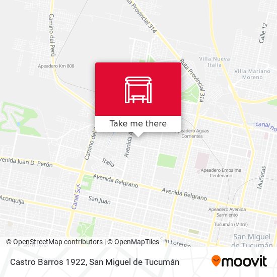 Castro Barros 1922 map