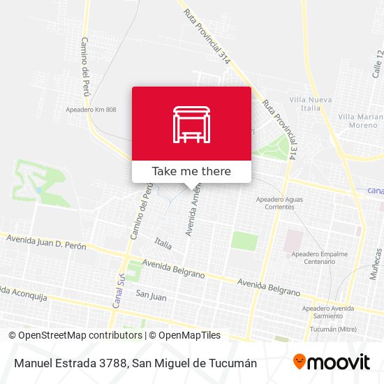 Mapa de Manuel Estrada 3788