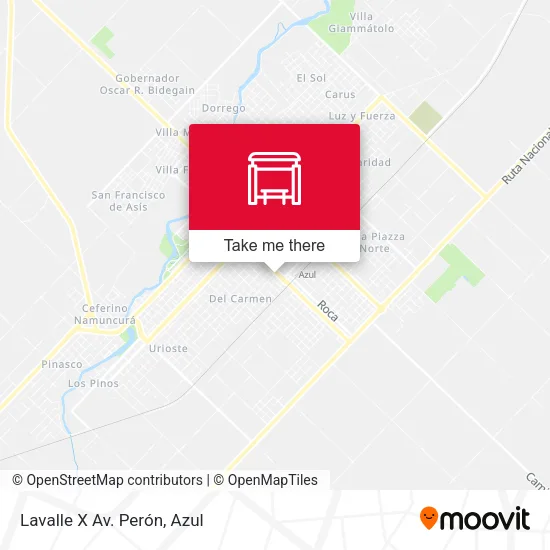Mapa de Lavalle X Av. Perón
