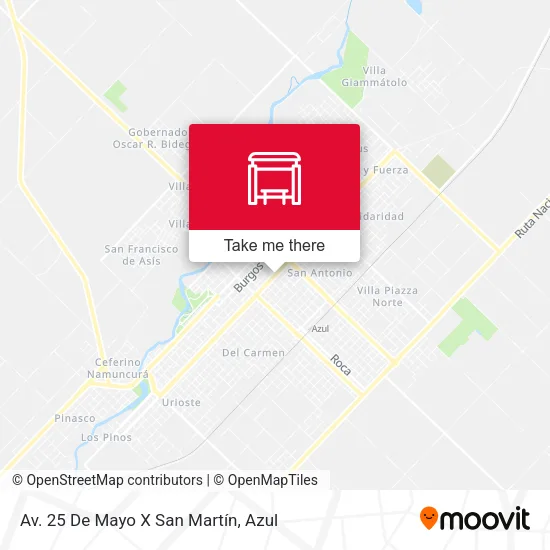 Mapa de Av. 25 De Mayo X San Martín