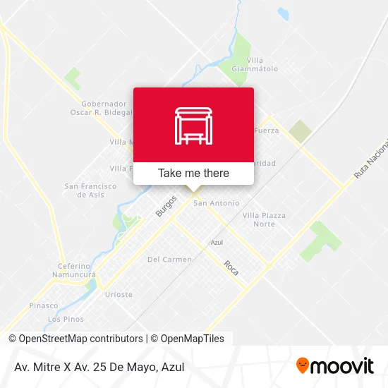Mapa de Av. Mitre X Av. 25 De Mayo