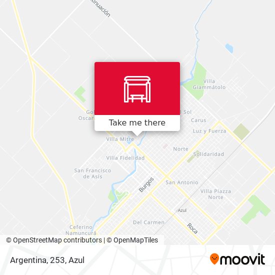 Mapa de Argentina, 253