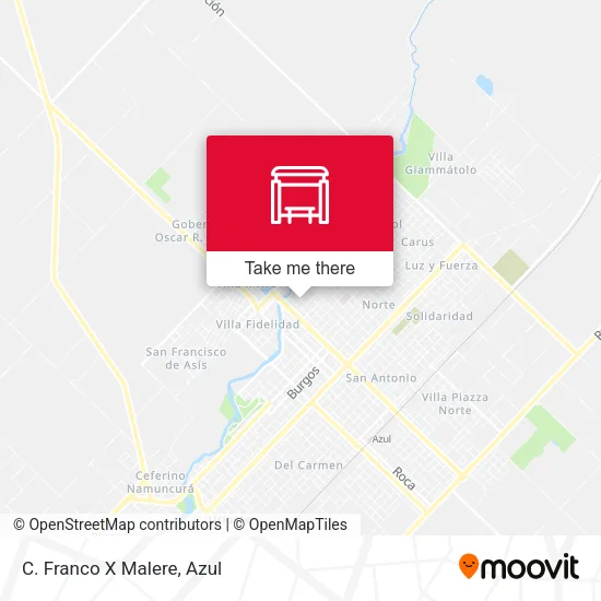 Mapa de C. Franco X Malere
