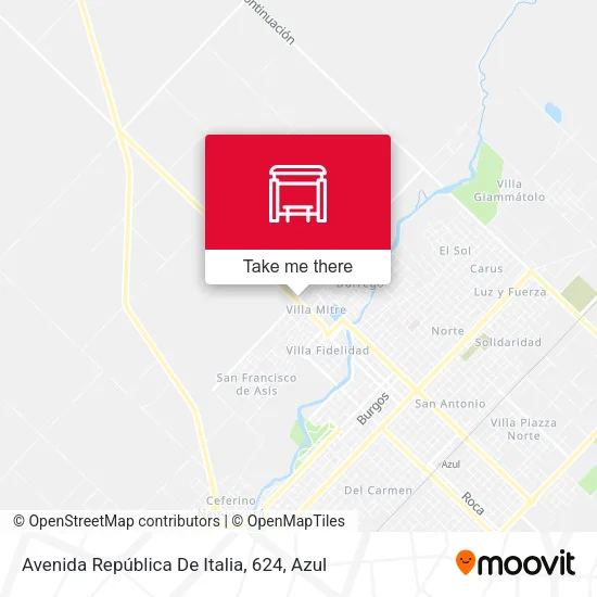 Avenida República De Italia, 624 map