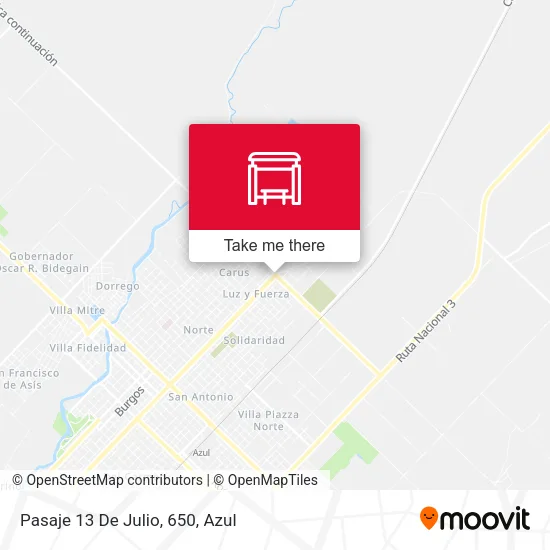 Mapa de Pasaje 13 De Julio, 650