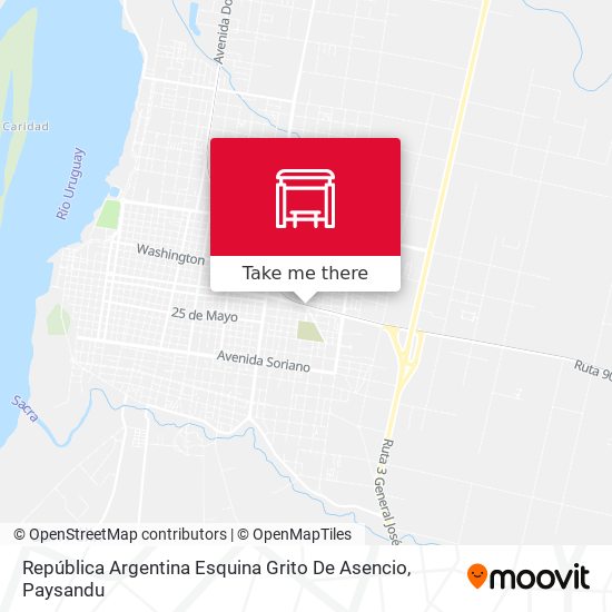 República Argentina Esquina Grito De Asencio map