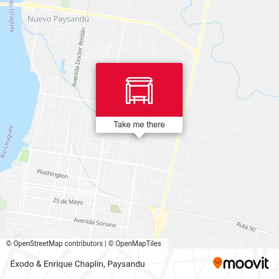 Éxodo & Enrique Chaplin map