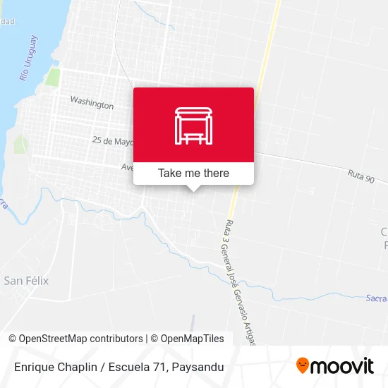 Enrique Chaplin / Escuela 71 map