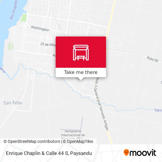 Enrique Chaplin & Calle 44 S map