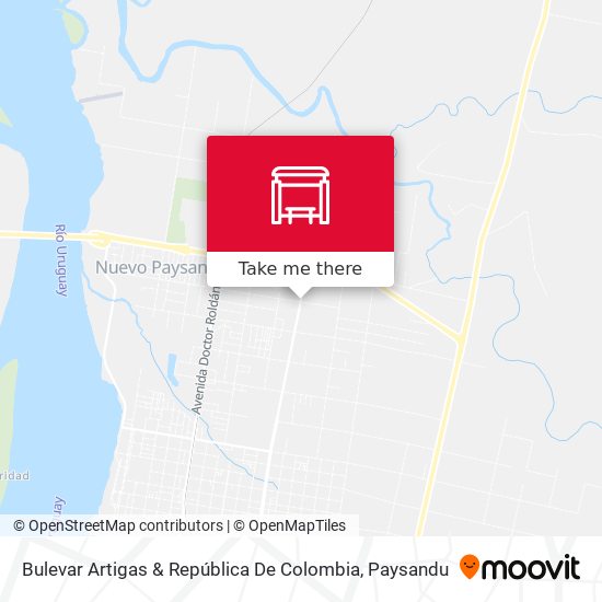 Mapa de Bulevar Artigas & República De Colombia