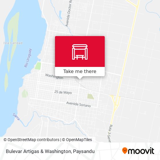 Bulevar Artigas & Washington map