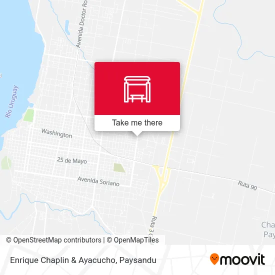 Enrique Chaplin & Ayacucho map