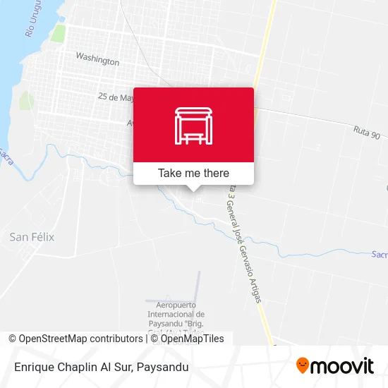 Enrique Chaplin Al Sur map