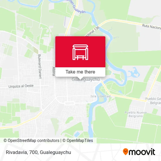 Rivadavia, 700 map