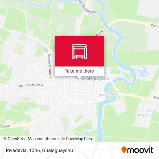 Rivadavia, 1046 map