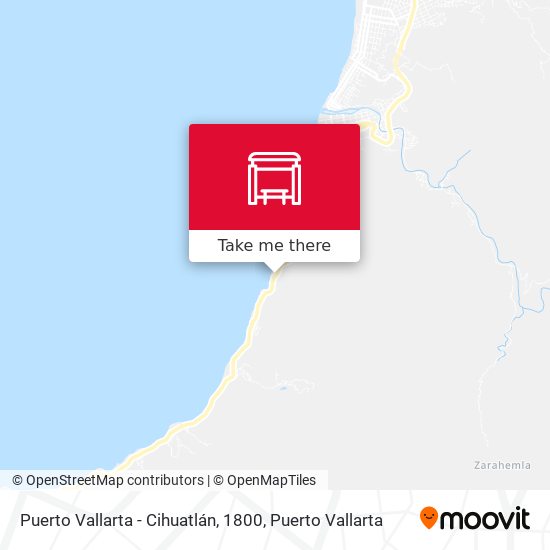 Puerto Vallarta - Cihuatlán, 1800 map