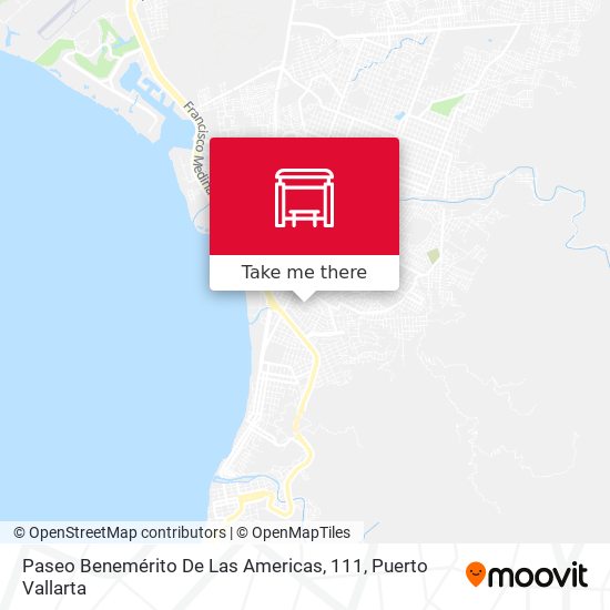 Paseo Benemérito De Las Americas, 111 map