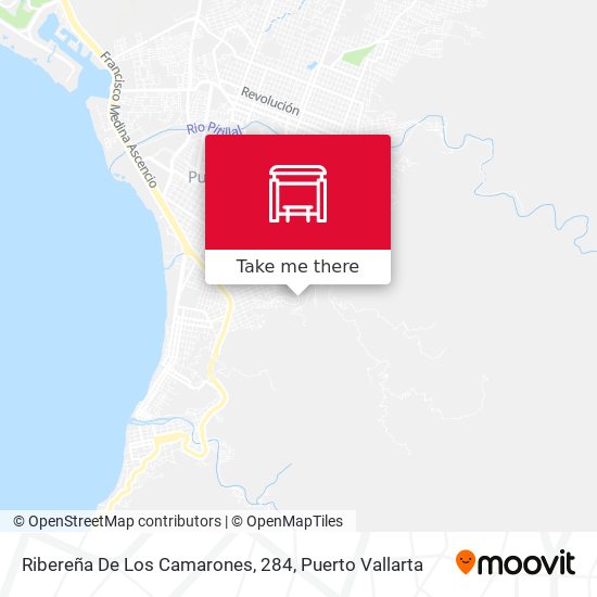 Ribereña De Los Camarones, 284 map