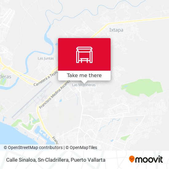 Mapa de Calle Sinaloa, Sn-Cladrillera