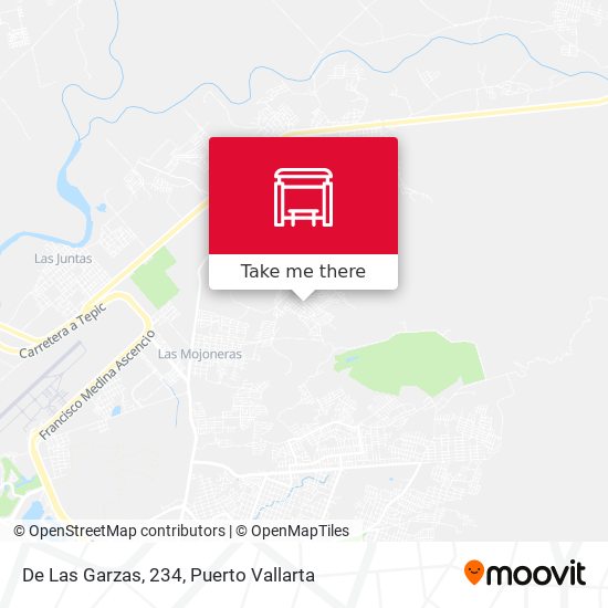 De Las Garzas, 234 map