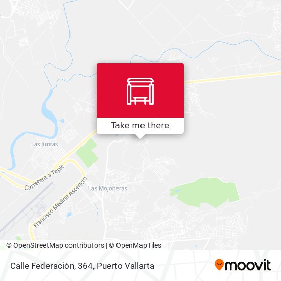 Mapa de Calle Federación, 364