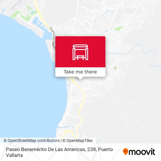 Paseo Benemérito De Las Americas, 238 map
