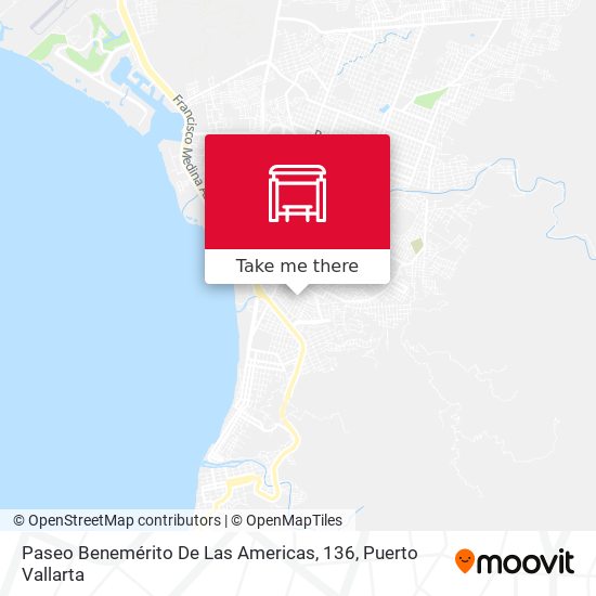 Mapa de Paseo Benemérito De Las Americas, 136