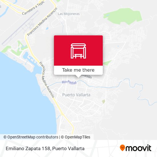 Emiliano Zapata 158 map