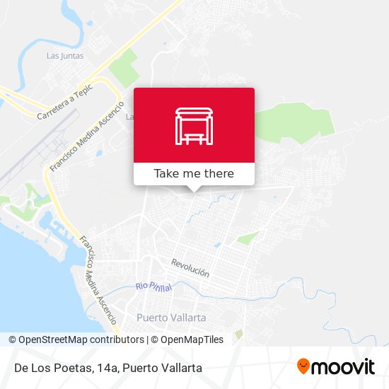 De Los Poetas, 14a map