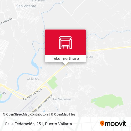 Mapa de Calle Federación, 251