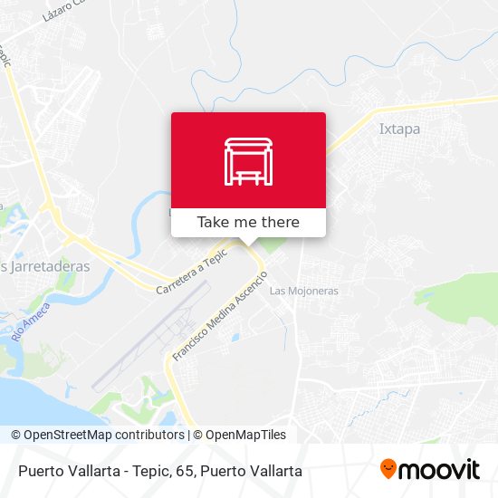 Mapa de Puerto Vallarta - Tepic, 65