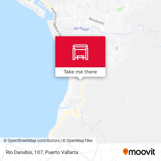 Río Danubio, 107 map
