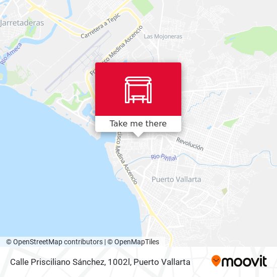 Mapa de Calle Prisciliano Sánchez, 1002l