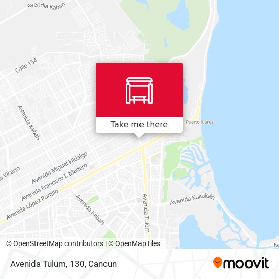 Mapa de Avenida Tulum, 130