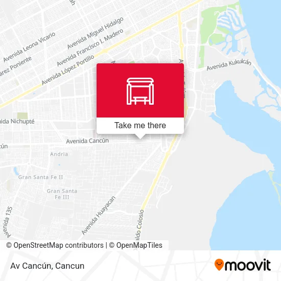 Mapa de Av Cancún