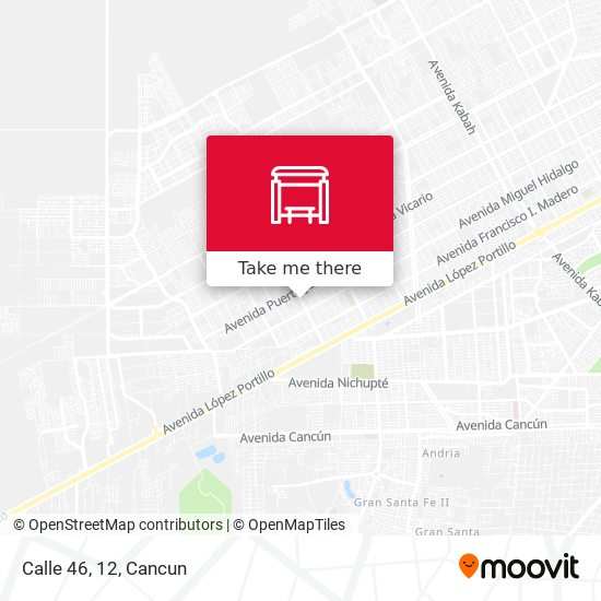 Mapa de Calle 46, 12