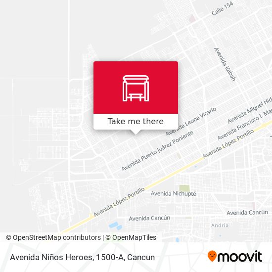 Avenida Niños Heroes, 1500-A map