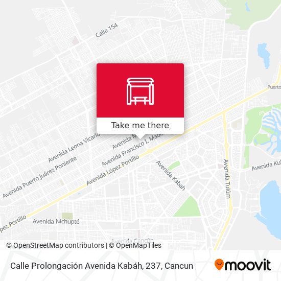 Calle Prolongación Avenida Kabáh, 237 map