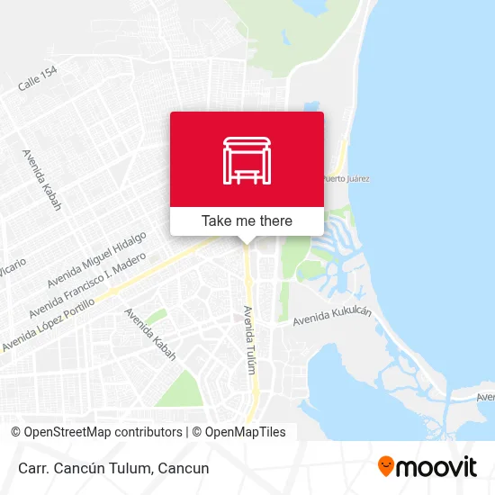 Carr. Cancún Tulum map