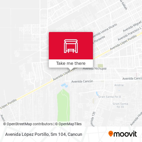 Avenida López Portillo, Sm 104 map