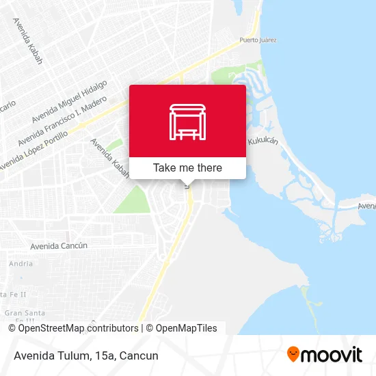 Avenida Tulum, 15a map