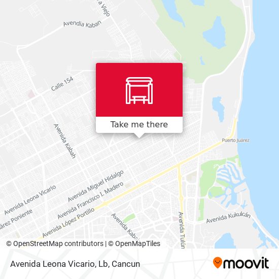 Avenida Leona Vicario, Lb map