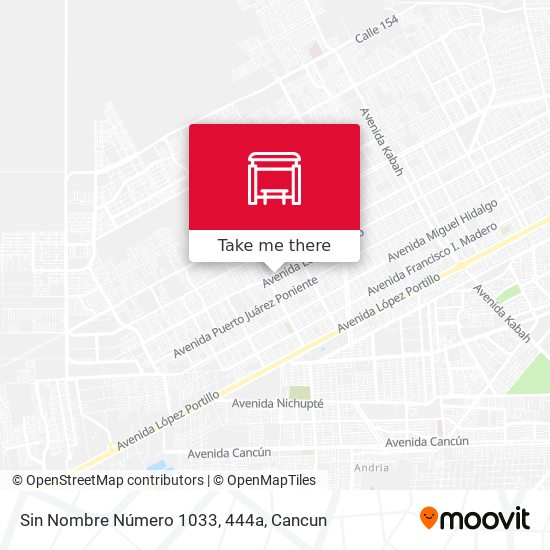 Sin Nombre Número 1033, 444a map