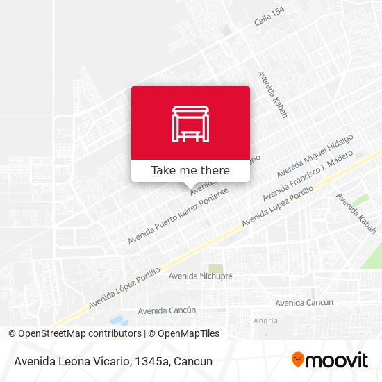 Avenida Leona Vicario, 1345a map