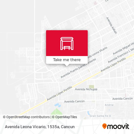 Avenida Leona Vicario, 1535a map