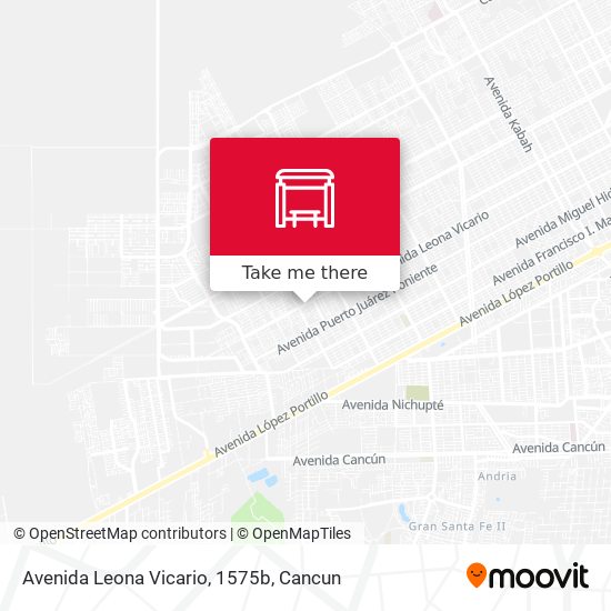 Avenida Leona Vicario, 1575b map