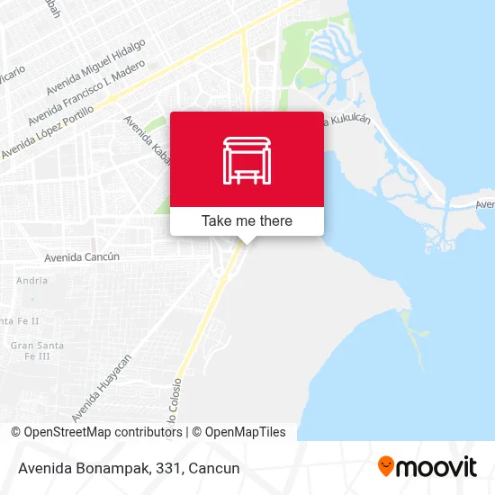 Avenida Bonampak, 331 map