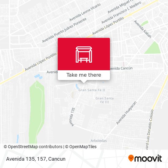 Mapa de Avenida 135, 157