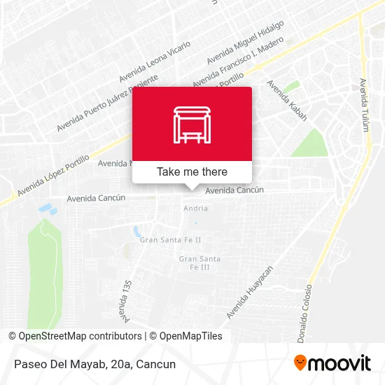 Paseo Del Mayab, 20a map