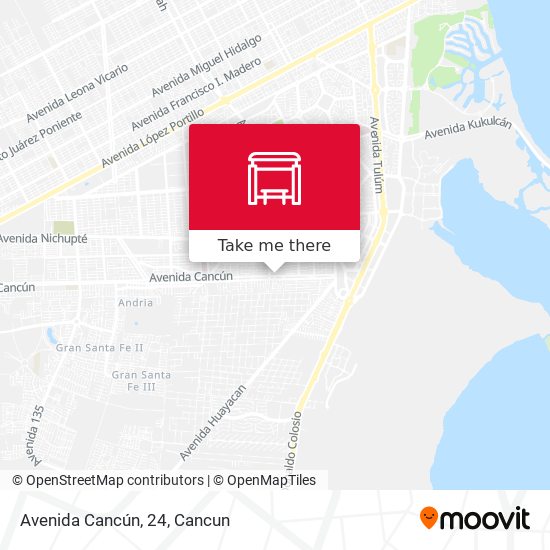 Mapa de Avenida Cancún, 24